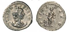 - GIULIA MESA (nonna di Elagabalo e di Alessandro Severo,   226) Antoniniano. D/ Busto diademato e drappeggiato su crescente R/ La Pietas, velata, accanto ad un altare. Coh. 30 RIC 264 Tredici 28 Ag g