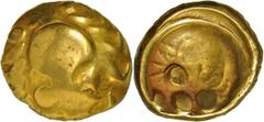 Celtic Coins Süddeutschland: Gold-Stater der Vindeliker (Süddeutschland), sog. Regenbogenschüsselchen, 7,22 g, sehr schön.
