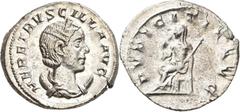Roman Coins Herennia Etruscilla, Gattin des Traianus Decius: AR-Antoninian, 249-251 n. Chr., PVDICITIA AVG, 4,46 g, RIC 59b, sehr schön. [taxed under margin system]