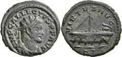 Allectus (293 - 296): Æ-Quinar, 2,42 g, Büste nach rechts / Galeere nach rechts, vorzüglich. [taxed under margin system]