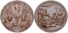 Pio X, AE Medaglia 1913 Stato Pontificio. Pio X (1903-1914). AE Medaglia 1913/anno X (44 mm, 35.58 g), opus H. Kissing. D. PIVS X - PONT MAX, Busto a destra; sotto, a sinistra, CCCXII - COSTANTIN, bus
