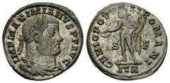 Maximianus Herculius Follis, scarce Maximianus Herculius (286-305 AD). AE Follis (26-28 mm, 11.45 g), Treveri (Trier), c. 301-303 AD. Obv. IMP MAXIMIANVS P F AVG, Laureate, draped and cuirassed bust r