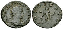 Vabalathus AE Antoninianus Vabalathus (268-272 AD), as Augustus. AE Antoninianus (20-21 mm, 3.54 g), Antioch (Antakya), March-May 272 AD. Obv. IM C VABALATHVS AVG, radiate, draped and cuirassed bust r