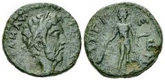 Marcus Aurelius Assarion, Aegium, ex BCD Marcus Aurelius (161-180 AD). AE Assarion (18 mm, 5.45 g), Aegium, Peloponnesos. Obv. AY M AYP ANTWNЄINOC, laureate head right. Rev. AIΓIЄΩN, Herakles standing