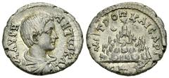 Caracalla AR Drachm, Caesarea Caracalla , as Caesar (196-198 AD). AR Drachm (18 mm, 2.84 g), Caesaraea-Eusebia, Cappadocia. RY 5 = 197. Obv. M AYPH ANTωN KAI Bareheaded, draped and cuirassed bust of C