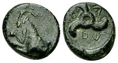 Perikles AE11 Dynast of Lycia. Perikles (c. 380-360 BC). AE11 (1.45 g). Obv. Forepart of goat left. Rev. Triskeles. Ashton, Beginning 55. SNG von Aulock 4254. BMC 163. Very fine.