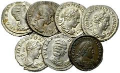 Lot of 7 Roman coins Lot of 6 Roman AR denarii and 1 AE follis. Julia Domna, Elagabal (3), Julia Maesa, Julia Mamaea and Constantine II. Very fine/extremely fine. (7)