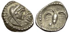 Epaticcus AR13, c. 35-43 AD Trinovantes tribe , celtic Britain. Dynas Epaticcus (c. 35-43 AD). AR12 (1.18 g). Obv. Head of Hercules wearing lion’s skin right, pellet in ring behind; to right, EPATI. R