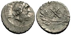 Elis (under the Achaean League) AR Hemidrachm, rare and ex BCD Elis , under the Achaean League. AR Hemidrachm (16-17 mm, 2.11 g), c. third quarter of 1st Century BC. Obv. Laureate head of Zeus right; 