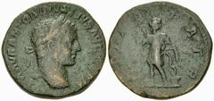Caracalla Assarion, Artemis reverse, Patrae Caracalla (197-217 AD). AE Assarion (19 mm, 4.72 g), Patrae, Peloponnesos. 214-215 AD. Obv. M AVR ANTONINVS PIVS AVG GERM, laureate head right. Rev. COL A A