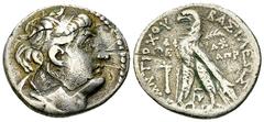 Antiochos VII Euergetes AR Didrachm, Tyre Seleukid Kings of Syria. Antiochos VII. Euergetes Sidetes (138-129 BC). AR Didrachm (20-22 mm, 6.58 g), year 181 (=132/131 BC), Tyre. Obv. Diademe head to rig