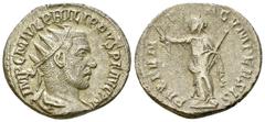 Philip I AR Antoninianus, Pax fundata cum Persis reverse Philip I. Arabs (244-249 AD). AR Antoninianus (20-22 mm, 3.96 g), Antioch. Obv. IMP C M IVL PHILIPPVS P F AVG P M, Radiate, draped and cuirasse