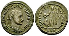 Domitius Domitianus AE Nummus, Alexandria Domitius Domitianus (296-297/8). AE Nummus (26-27 mm, 9.54 g), Alexandria. Obv. IMP C L DOMITIVS DOMITIANVS AVG, Laureate head to right. Rev. GENIO POPVLI ROM