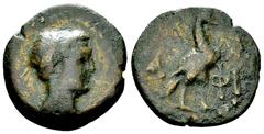 Ancient Coins Lakedaimon/Sparta Tetrachalkon, c. 40s BC Lakedaimon/Sparta. Tetrachalkon (19-20 mm, 3.54 g), c. 40s BC. Obv. Diademed and draped bust of Lakedaimon to right. Rev. Eagle standing right w