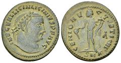 Ancient Coins Licinius AE Nummus, Genius reverse Licinius (308-324 AD). AE Nummus (21-22 mm, 3.13 g), Cyzicus, 312/313 AD. Obv. IMP C VAL LICIN LICINIVS P F AVG, laureate head to right. Rev. GENIO AVG