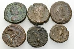 Group lots Lot 6 Roman tetradrachms Lot of 6 (six) Roman tetradrachms. Alexandria. Fine/very fine. (6) Lot sold as is, no returns.