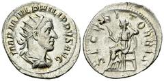 Philippus I AR Antoninianus, Securitas reverse Philippus I Arabs (244-249 AD). AR Antoninianus (21-23 mm, 4.21 g), Rome, AD 244-247. Obv. IMP M IVL PHILIPPVS AVG, Laureate, draped and cuirassed bust t