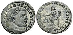 Galerius as Caesar AE Nummus, Ticinum Galerius as Caesar (293-305 AD). AE Nummus (24-26 mm, 7.60 g), Ticinum, c. 300-303. Obv. MAXIMIANVS NOB CAES, Laureate head to right. Rev. SACRA MONET AVGG ET CAE