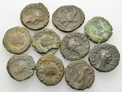 Roman Egypt, Lot of 10 AE Tetradrachms Roman Egypt. Lot of 10 AE Tetradrachms. Fine/very fine. (10) Lot sold as is, no returns.