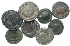 Lot of eight attractive later Roman BI and Æ. Includes: Salonina. Antoninianus. Antioch. RIC 30 // Claudius II. Antoninianus. Antioch. RIC 213 // Maximianus. Antoninianus. Siscia. RIC 581 var. // Maxi