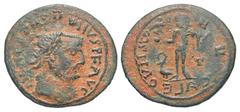Licinius I - Barbarous Imitation. c. 315-325 AD.. Æ follis (22.8 mm, 3.94 g, 12 h). Barbarous legend, closely resembling the correct lettering, laureate head right; legend / Barbarous legend, Jupiter 