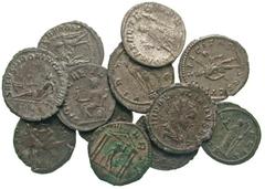 [Roman Imperial]. Lot of 12 Antoninianii. (2) Postumus / Valerian I / Vabalathus / Aurelian / Severina (AE denarius) / Claudius II Gothicus / Quintillus / (4) Gallienus. Average grade: Fine-VF. All gr