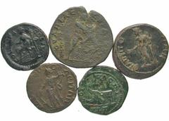 [Roman Provincial]. Lot of 8 Moesian Provincial Coins. Dacia: Philip I / Viminacium: (2) Philip I, Volusian, Hostilian / Nicopolis ad Istrum: Commodus, Elagabalus / Marcianopolis: Septimius Severus. A
