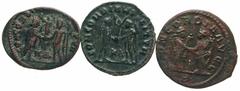 [Roman Imperial]. Lot of 7 AE Coins of Maximianus. 7 Different Antoniniani and Radiates of Maximian 286-310 AD. The lot has AE coins, 1 silvered, of the mints: Antioch, Heraklea, Kyzikos & Lugdunum. T