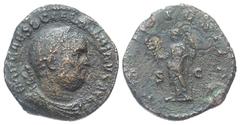 Roman Imperial Balbinus. A.D. 238. Æ sestertius (30.4 mm, 21.51 g, 12 h). Rome mint. IMP CAES D CAEL BALBINVS AVG, laureate, draped and cuirassed bust right / LIBERALITAS AVGVSTORVM, S-C, Liberalitas 