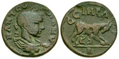 Roman Provincial Mysia, Parium. Gordian III. A.D. 238-244. AE 22 as equivalent (21.67 mm, 5.97 g, 7 h). M ANT GO-RDIANVS, laureate, draped and cuirassed bust of Gordian III right, seen from behind / C