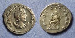 Roman Imperial Roman Empire, Herennia Etruscilla 249-251, Antoninianus, 3.67g: Obv: Head of Herennia Etruscilla right, crescent below. "HER ETRVSCILLA AVG" Rev: Pudicita seated left, veiled and holdin