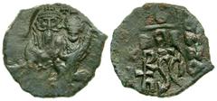 Byzantine Heraclius. 610-641. AE follis (28.2 mm, 6.88 g, 6 h). Sicilian mint, struck ca. 632/3-641. Crowned facing busts of Heraclius and Heraclius Constantine; cross above; all within circular punch