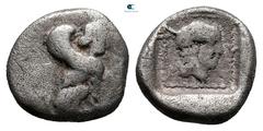 Greek Dynasts of Lycia. Uncertain mint. Uvug 470-440 BC. Diobol AR 10 mm, 1,02 g nearly very fine