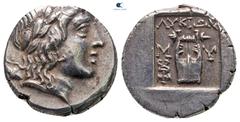 Greek Lycia. Myra. Lycian League circa 167-78 BC. Drachm AR 15 mm, 2,93 g very fine