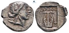 Greek Lycia. Phaselis. Lycian League circa 167-78 BC. Drachm AR 15 mm, 2,43 g very fine