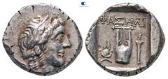 Greek Lycia. Phaselis. Lycian League circa 167-78 BC. Drachm AR 16 mm, 2,87 g very fine