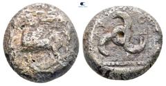 Greek Dynasts of Lycia. Uncertain Dynast 500-400 BC. Fourrée Drachm 12 mm, 2,86 g nearly very fine