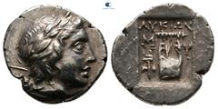 Greek Lycia. Myra. Lycian League circa 167-78 BC. Drachm AR 16 mm, 2,74 g very fine