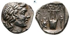 Greek Lycia. Phaselis. Lycian League circa 167-78 BC. Drachm AR 14 mm, 2,26 g very fine