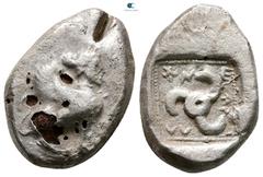 Greek Dynasts of Lycia. Uncertain mint. Kuprilli 470-435 BC. Fourrée Stater 23 mm, 8,56 g Nearly Very Fine