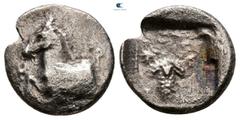 Greek Thrace. Maroneia circa 398-385 BC. Triobol AR 15 mm, 1,87 g Good Fine