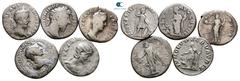 Lot Lot of ca. 5 Roman coins (Marc Aurel, Faustina I, Trajan, Julia Soaemias) / SOLD AS SEEN, NO RETURN! Good Fine