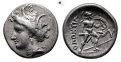 Greek Lokris. Locri Opuntii circa 340-333 BC. Triobol AR 15 mm, 2,73 g Very Fine
