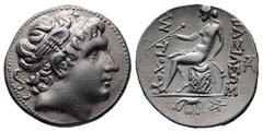 Greek Seleukid Kingdom. Alexandreia in Troas. Antiochos Hierax 242-227 BC. Tetradrachm AR 30 mm, 16,72 g Idealized head of a young king (Hierax?) to right, wearing winged diadem / BAΣIΛEΩΣ ANTIOXOY, A
