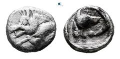 Greek Dynasts of Lycia. Uncertain mint. Uncertain Dynast 480-430 BC. Hemiobol AR 8 mm, 0,44 g Very Fine