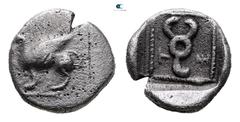 Greek Dynasts of Lycia. Tnnemi 480-460 BC. Diobol AR 10 mm, 1,07 g Very Fine