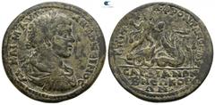 Roman Provincial Lydia. Sardeis . Elagabalus AD 218-222. Magistrate T. Fl. Fronton. Bronze Æ 29mm., 14,13g. AY • KAI • M • AYΡ • ANTΩNEINOC, laureate, draped and cuirassed bust right / EΠI T • Φ-Λ • Φ