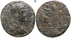 Roman Provincial Mysia. Pergamon. Commodus AD 180-192. Struck under P. Aelius Pius, AD 177-192. Pergamon in alliance with Ephesus, circa AD 180-2 Bronze Æ 42mm., 31,45g. Laureate, draped, and cuirasse