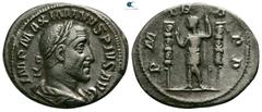 Roman Imperial Maximinus I Thrax AD 235-238. Struck AD 235. Rome Denarius AR 18mm., 2,91g. IMP MAXIMINVS PIVS AVG, laureate, draped and cuirassed bust of Maximinus I to right / P M TR P P P Maximinus 