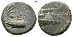 Greek Lycia. Phaselis circa 250-220 BC. Bronze Æ 14mm., 5,03g. very fine